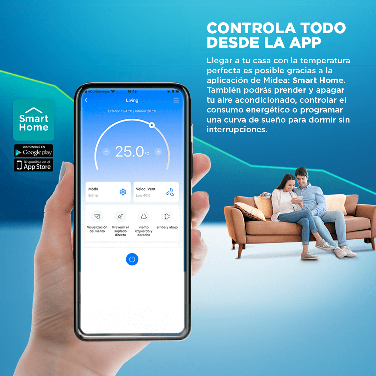Aire acondicionado 9.000 BTU xtreme dura Midea