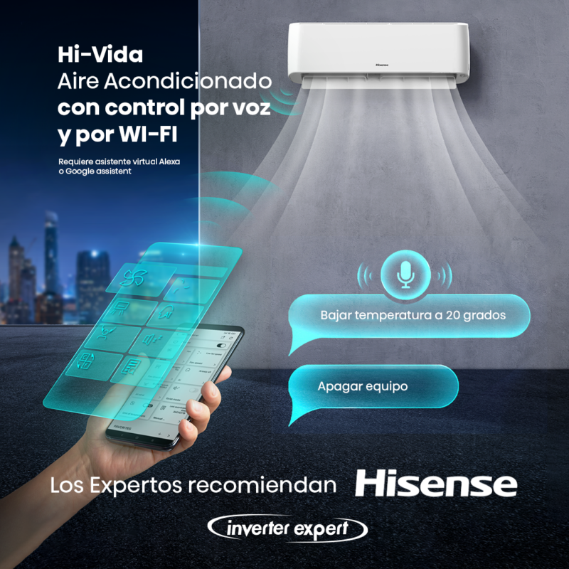 Aire Acondicionado 18.000 BTU Hi Vida Hisense
