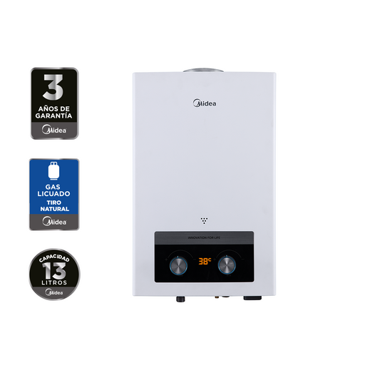 Calefont 13 Lts MIDEA Tiro Natural